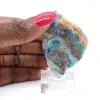 Polerad Azurit Malakit skiva kvalitetsrå mineral - 4