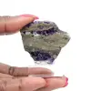 Fluorit Pyrit skiva för mineralsamling - 0