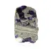 Naturlig Fluorit Pyrit sten unik mineral - 1