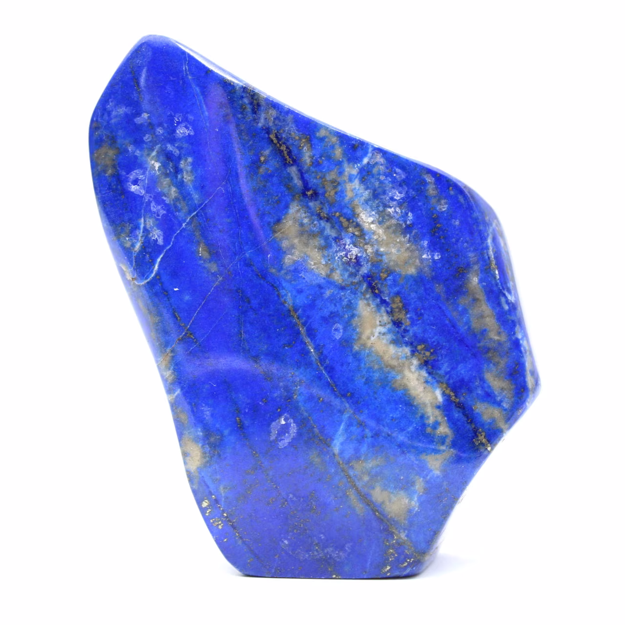 Polerad lapis lazuli-prov, prydnadssten