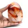 Polerad karneol mellanstor ornament - natursten från Madagaskar för dekoration - 1