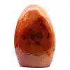 Polerad Karneol XXL Madagaskar - Autentisk Rödorange Dekorsten (Ornament) - 0