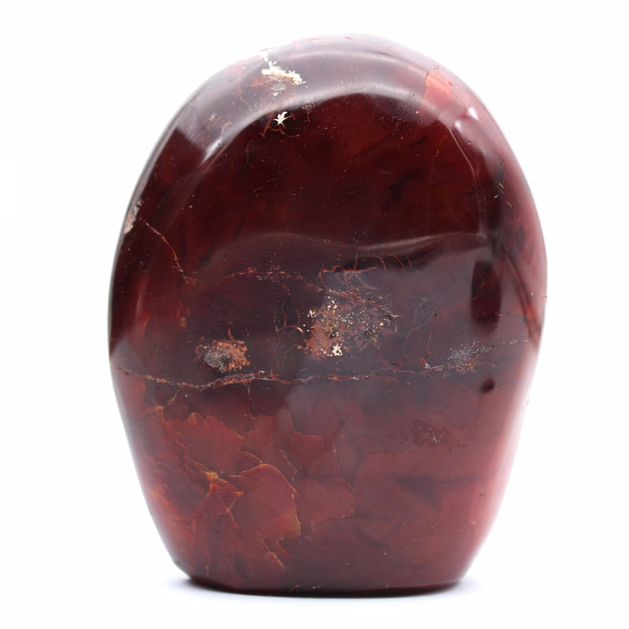 Polerad karneolkvalitetsprydnad - Naturligt samlarmineral (Madagaskar)