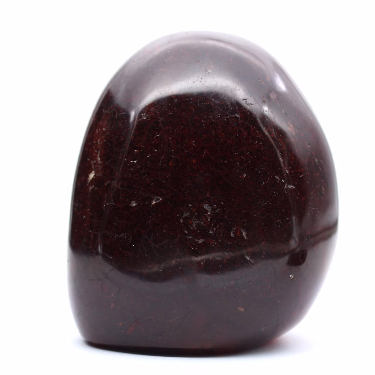 Karneolpolerad ornament från Madagaskar - Naturlig samlarsten intensivt röd-orange