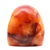 Liten polerad karneolprydnad Madagaskar - naturlig samlarsten (490 g) - 0