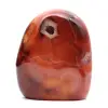 Liten polerad karneolprydnad - Äkta mineralprov (Madagaskar) - 0