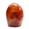 Polerad karneol liten prydnad - naturlig samlarsten (Madagaskar) - 0