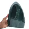 Stor dekorativ sten Polerad grön jaspis, mineral Madagaskar - 0