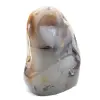 Polerad karneol, stor rödorange mineralprydnad, Madagaskar - 3