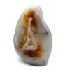 Polerad karneol, stor rödorange mineralprydnad, Madagaskar - 4