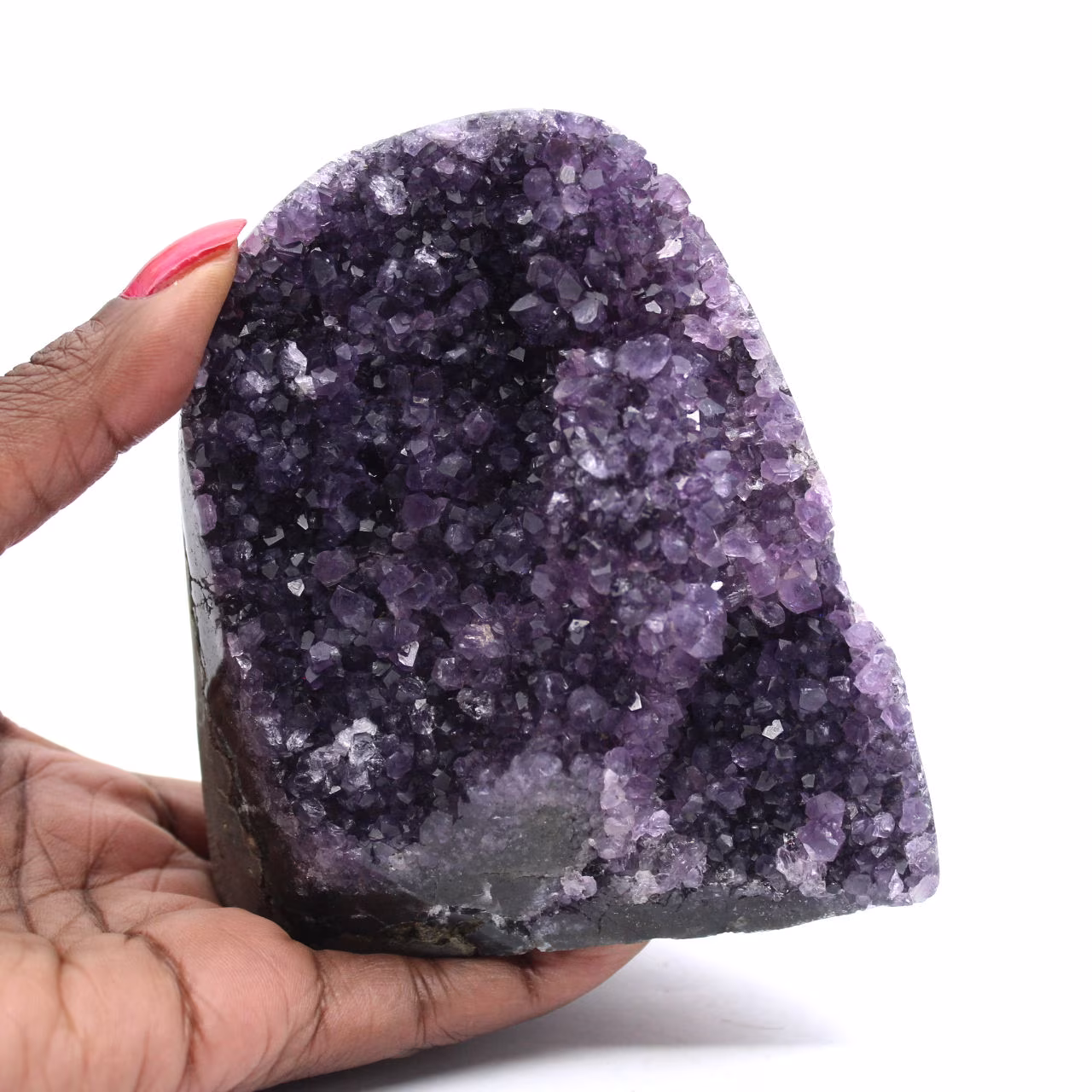 Ametist Pocket Geode Brasilien – Liten geologisk skatt