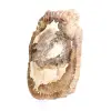 Förstenad träprydnad, polerad skiva, samlarobjekt, Madagaskar - 2