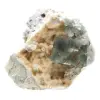 Grönt fluoritmineral: Kristaller på matris för dekoration - 3