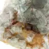 Geologiskt prov av fluorit: Marockansk sten med kristaller - 7