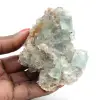 Grön fluorit på sten: Rå mineralprov - 0