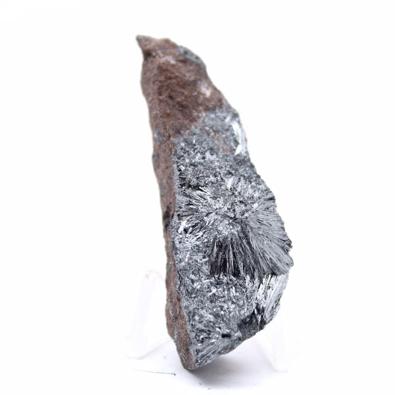 Pyrolusit, miniatyrmineral från Marocko
