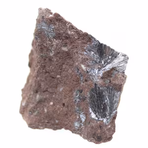 Mikroprov Pyrolusit, naturlig bergart