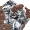 Pyrolusit, mineralogiskt prov med matris - 2