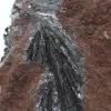 Autentiska pyrolusitkristaller på matris - 3