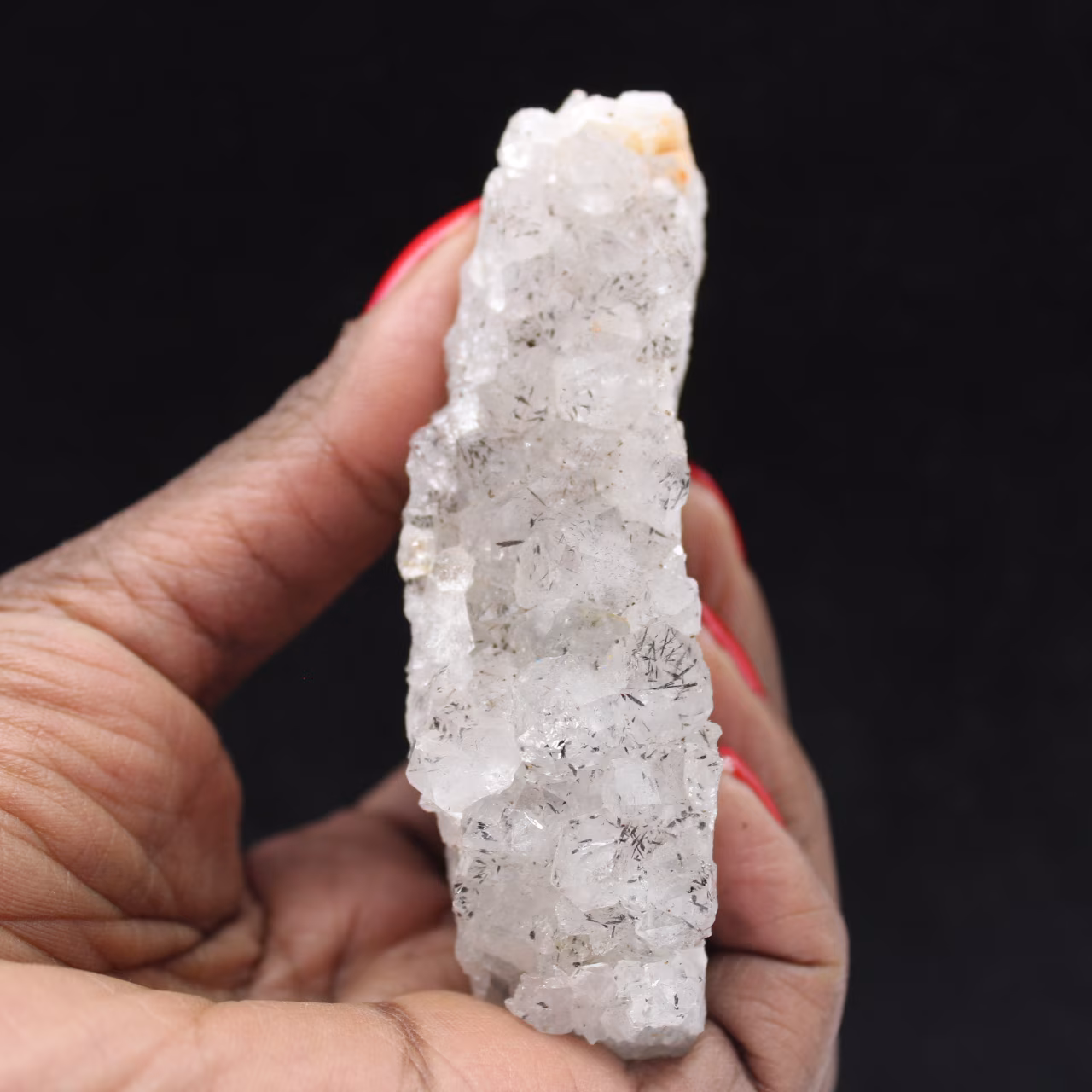 Goetitkvarts, råa drusar för samlare, 145 g