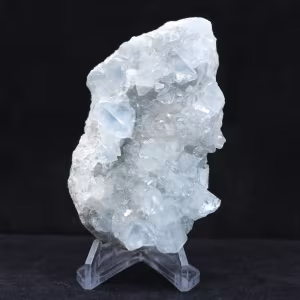 Naturlig Celestine Druse - Samlarkristall