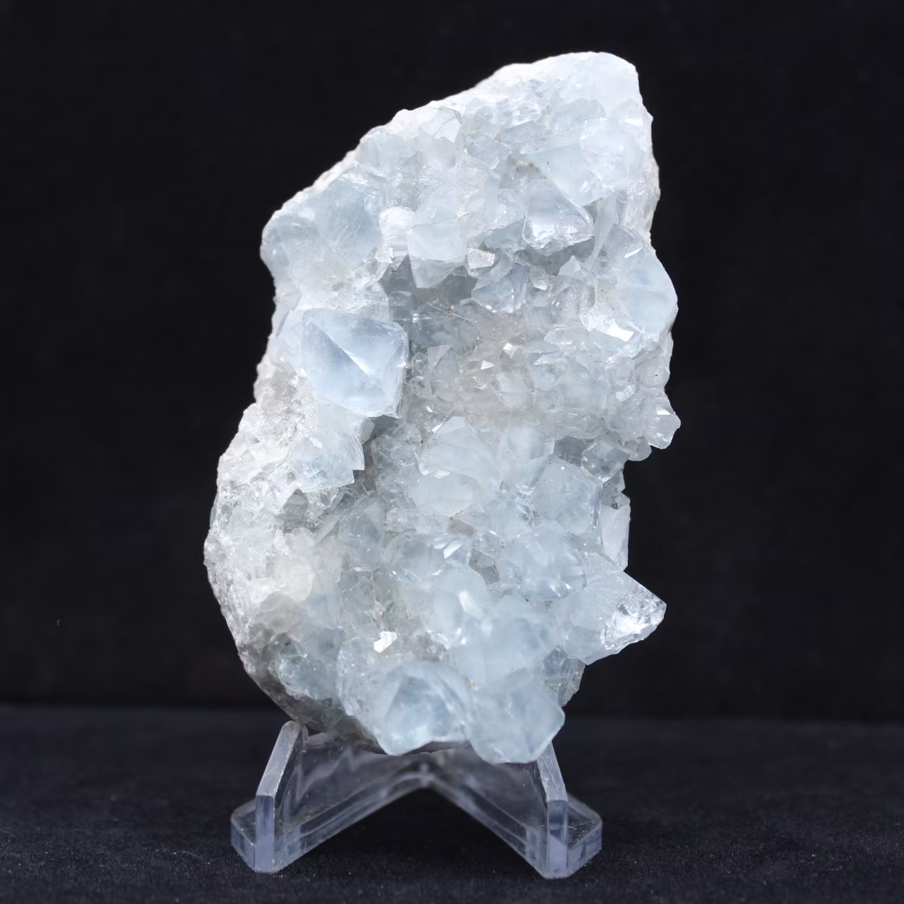 Naturlig Celestine Druse - Samlarkristall