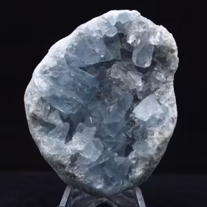 Blå Celestit: Madagaskiskt mineralogiskt prov