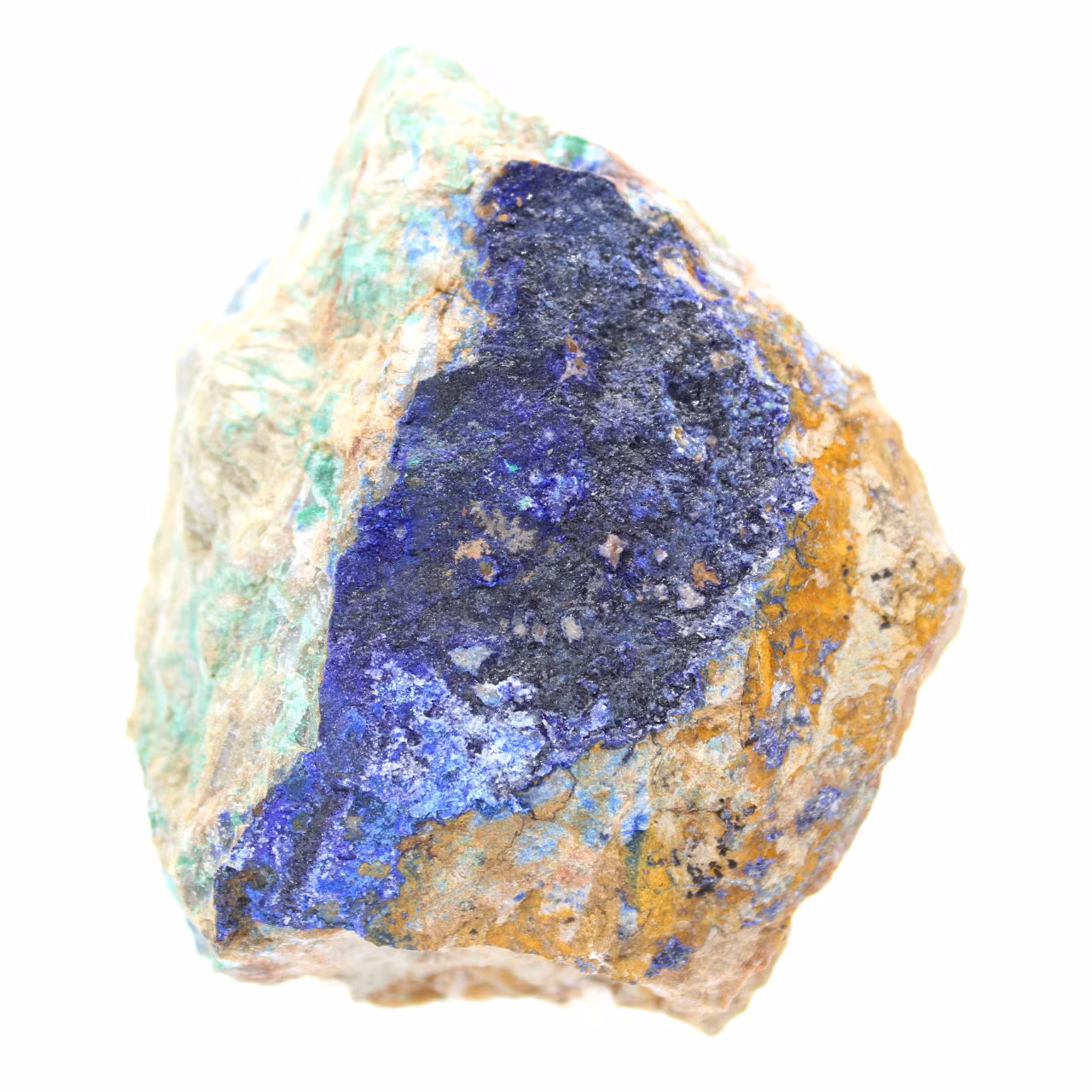 Mineral Malakit Azurit Marocko