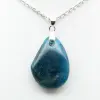 Blå Apatithänge från Madagaskar - Autentisk Mineralogi - 2