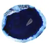 Brasilianska blå agatskivor för mineraldekoration - 1