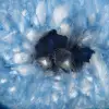 Skiva av blå agat från Brasilien för mineralsamling - 3
