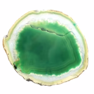 Grön agatskiva – Mineral Collection Brasilien 210 g