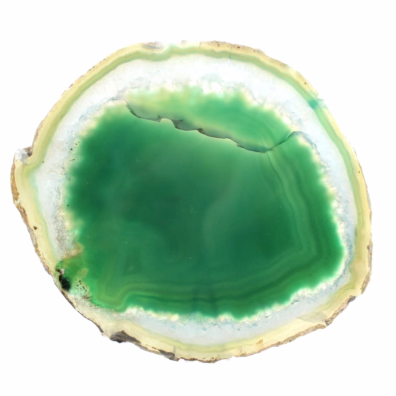 Grön agatskiva – Mineral Collection Brasilien 210 g