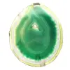 Brasiliansk agatskiva, grön – Samlarobjekt, 200 g - 0