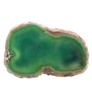 Skivad grön agat – Mineralprov från Brasilien 315 g