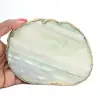 Naturlig gröntonad agatskiva – Brasilien 240 g - 3