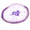 Skiva av purpur agatmineral - Ursprung: Brasilien - 1