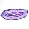Mineraldekoration: Skiva av brasiliansk purpuragat - 1