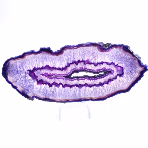 Mineraldekoration: Skiva av brasiliansk purpuragat