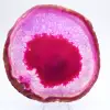 Skiva av färgad rosa agat för samling - 1