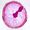 Naturlig rosafärgad agatskiva - 1
