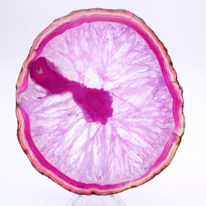 Naturlig rosafärgad agatskiva