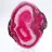 Skiva av naturlig rosa tonad agat