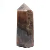 Mörk mikroklin mineralprisma - svart månsten - 2