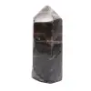 Geometrisk mikroklinprisma - sällsynt svart månsten - 2