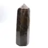 Storprisma i mikroklin - Autentisk svart månsten - 3