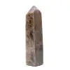Geometriskt mikroklinprisma - svart månsten från Madagaskar - 0