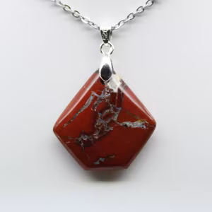Röd jaspis mineralhänge