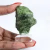 Rå kromdiopsid, mineralogi från Finland på ett 65 g stöd - 1