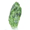 Rå kromdiopside från Finland, grönt mineral på bas, 60 g - 2